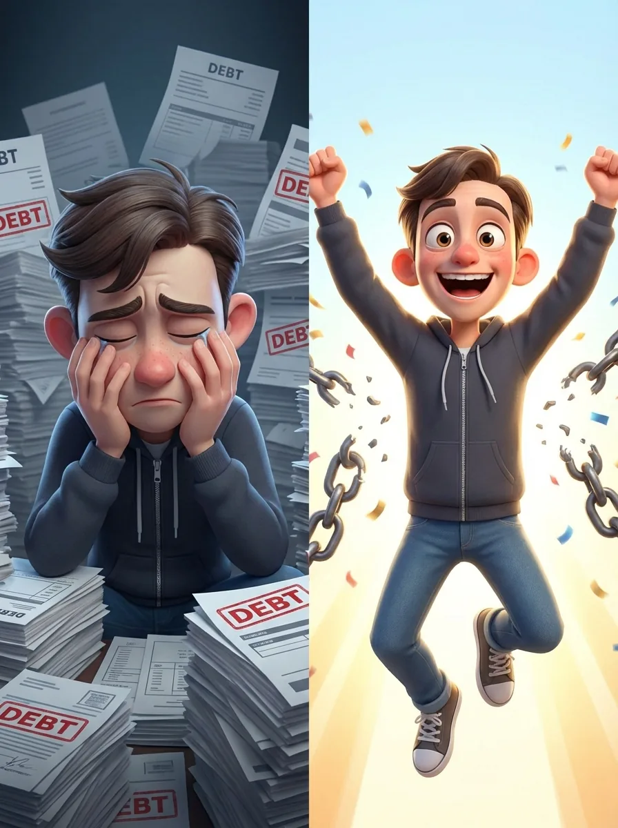 image showing the difference between a win and a defeat