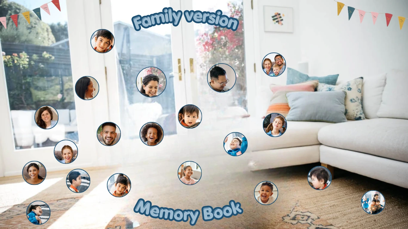 online happy wall of memory book family version