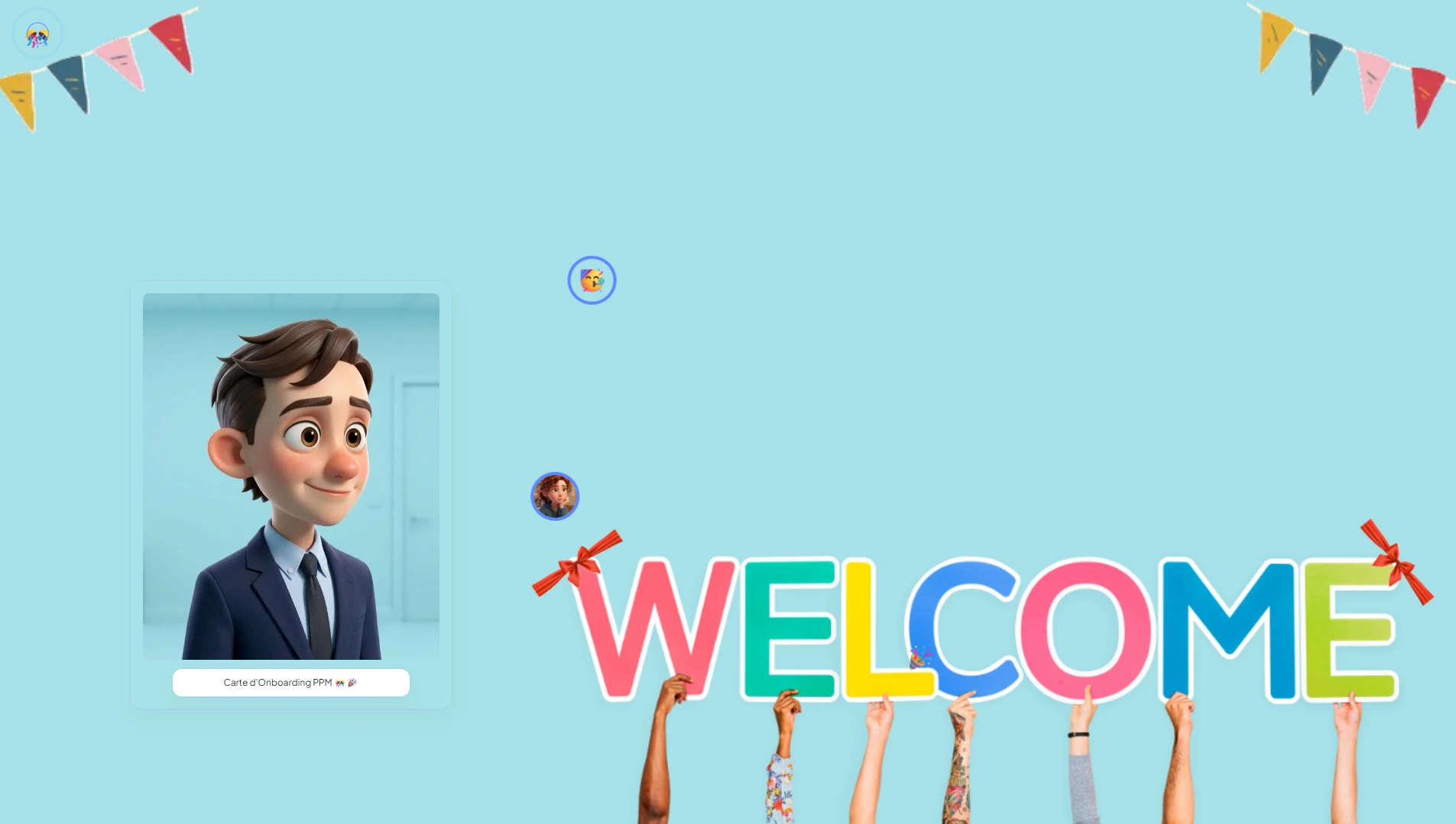 Happy Milo exemple of happy onboarding wall